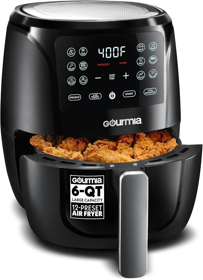 Gourmia Air Fryer - 6 Qt Large Capacity by Gourmia