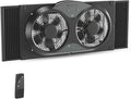 Comfort Zone Window Fan for Bedroom, 9 inch 3 Speed Dual Fans by ComfortZone