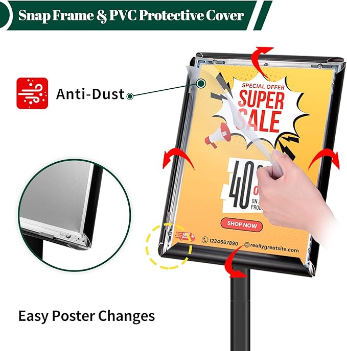Heavy Duty Pedestal Sign Holder - Image 3