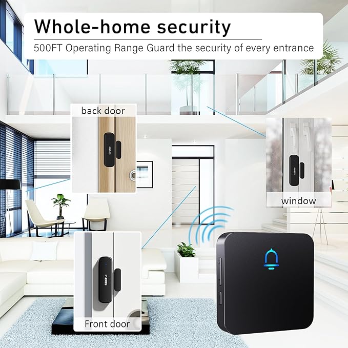 SECRUI Wireless Door Chimes When Door Open Entry - Image 4