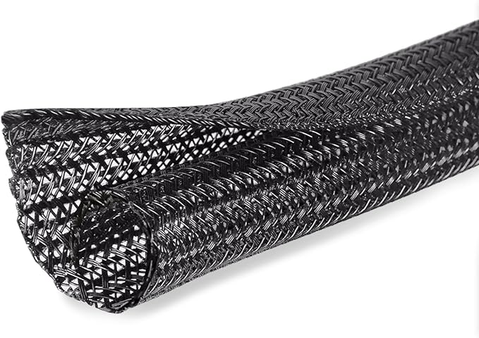 Moxita 10ft x 1 inch Cable Sleeve Split Wire Loom Tubing by Moxita