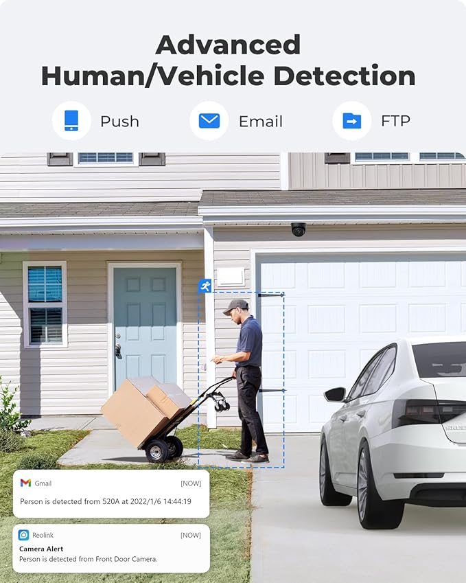 REOLINK 5MP PoE Camera for Home Security, Surveillance Outdoor Indoor, Support - Image 3