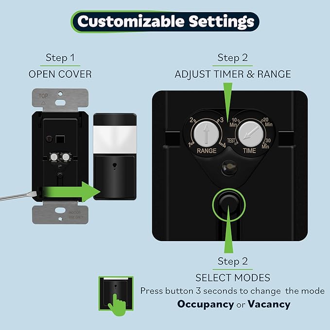 TOPGREENER Motion Sensor Switch, PIR Sensor - Image 5