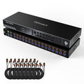 TESmart 16 Port HDMI KVM Switch 8K@60Hz, USB 3.0 16X1 Rackmount KVM by TESmart