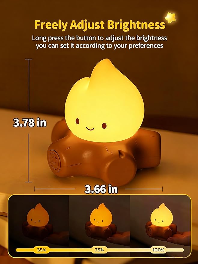 Tarinks Campfire Night Light, Portable Flame Lamp - Image 3