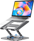 MCHOSE Laptop Stand with 360° Rotating Base, Foldable Adjustable Computer Holder by MCHOSE