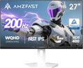 Amzfast 27 inch 1440P 200Hz/180Hz White Gaming Monitor, 2K QHD, MPRT 1ms Fast by Amzfast