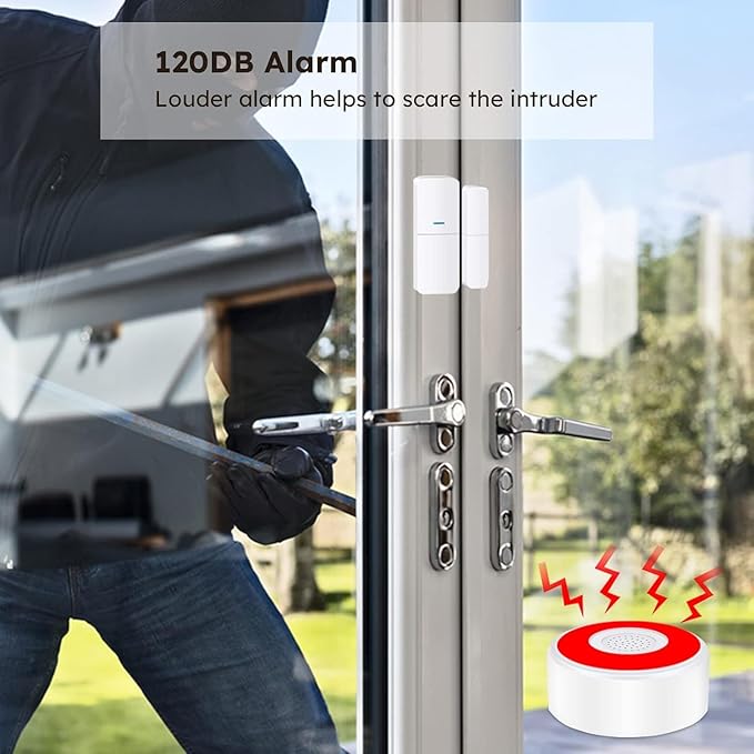 WiFi Door Alarm System, Wireless DIY Smart Home Security System, - Image 3