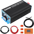 2200W Pure Sine Wave Inverter, 1 USB Port 5v/2.4a, LCD Display&Remote Controller by Unknown
