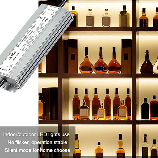 LLTOP LED Driver 60 Watts 100-264V AC to 24V DC 2.5A Power Supply Waterproof - Image 5