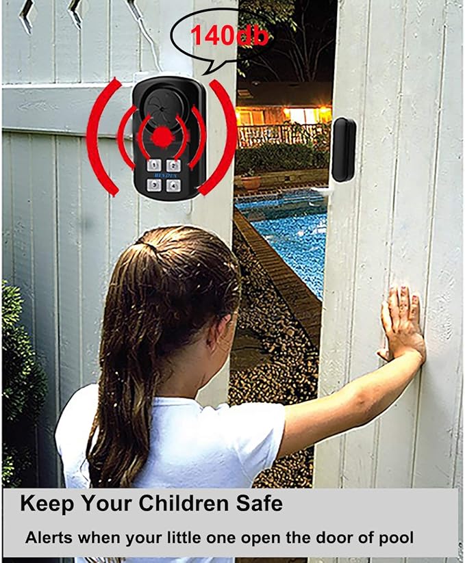 HENDUN Pool Gate Alarm Outdoor Wireless - Image 6