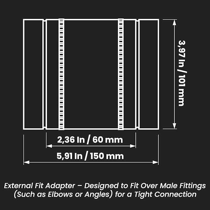 Repa Market 4" Inch Flexible Vibration And Noise Reducing Coupler - Image 2