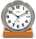 Sharp Silent Sweep Quartz Analog Desk Clock by Sharp