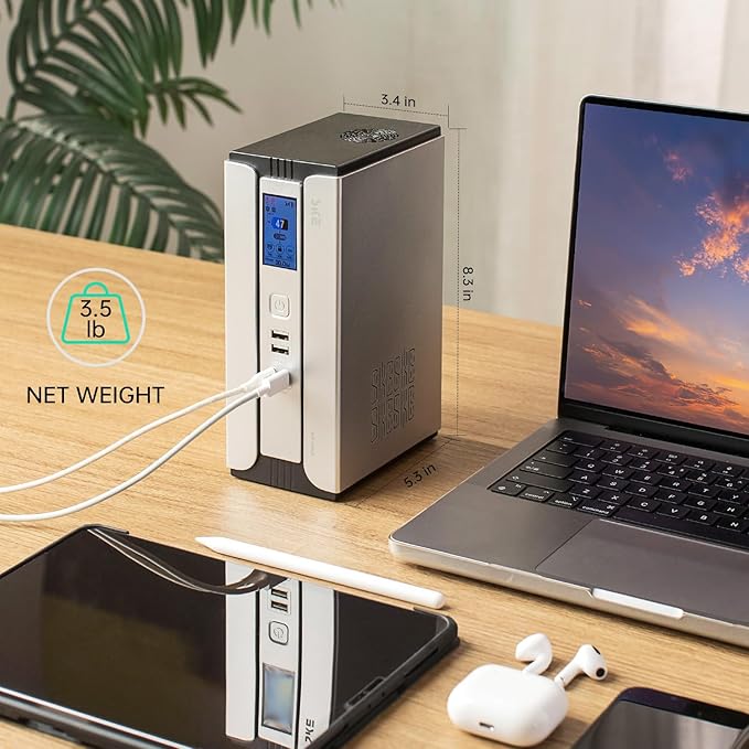 SKE Mini UPS 30000mAh Battery Backup & Surge Protector Uninterruptible Power - Image 3