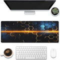 Eflxamz Large Gaming Mouse Pad for Desk, Honeycomb Technology Desk Pad by Eflxamz