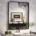 ISKM Black Framed Mirror for Bathroom 24" x 36" Decorative Rectangular Wall by ISKM-IStillKeepMovin