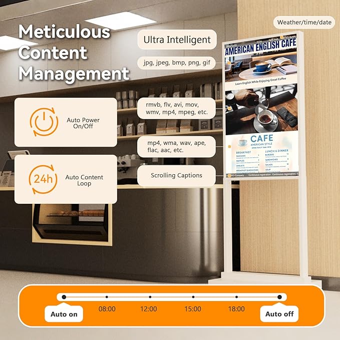 Canlarriz Digital Signage Kiosk 55 inch Digital Menu Board - Image 3