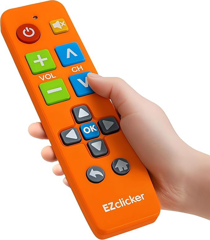 EZclicker Big Button Universal TV Remote Simple Easy to Use, Works by Unknown
