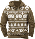 Halloween Hoodie Men Graphic Pumpkin Ghost Printed Sweatshirt Casual Trendy by Spatofa