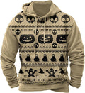 Halloween Hoodie Men Graphic Pumpkin Ghost Printed Sweatshirt Casual Trendy by Spatofa