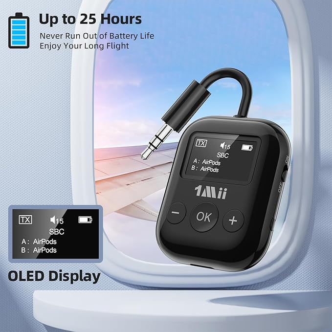 1Mii Airplane Bluetooth 5.3 Transmitter - Image 5