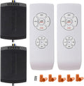 LPHUMEX 2 Pack Universal Ceiling Fan Remote Control Kits, Small Size Receiver by LPHUMEX