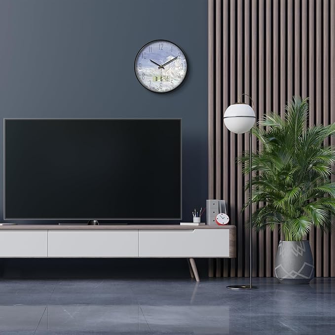 SCOAGE Digital Wall Clock Battery Operated - Image 3