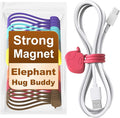 SOLIDATOR Charming Elephant Magnetic Cable Ties – 24 Pack, Reusable Silicone by SOLIDATOR