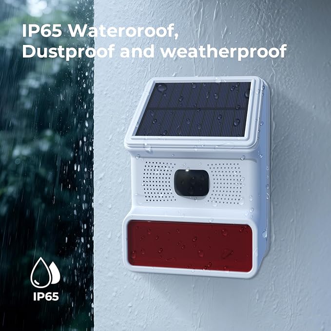 Hapippofa Solar Wireless Motion Sensor Alarm, Driveway Alarm Outdoor Waterproof - Image 5