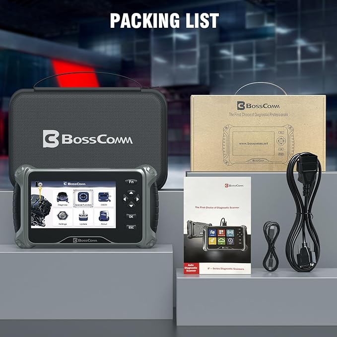 2026 BOSSCOMM IF740 OBD2 Scanner, 4 Systems ABS/SRS/Transmission/Check Engine - Image 9