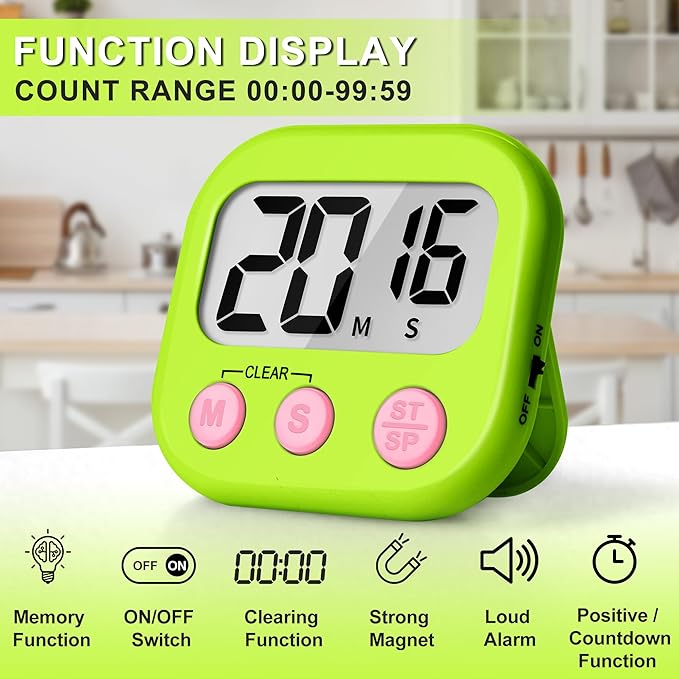 ZILLEEN Classroom Timer for Kids Teachers 2 Pack Digital Timers - Image 2