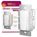 Dimmer Light Switch & 12V 120W Dimmable LED Driver 2 in 1, UL Listed Class 2 by EMITEVER