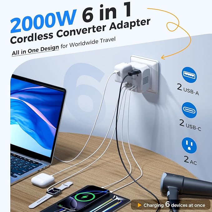 DOACE 2000W Voltage Converter US to Europe - 220V to 110V Converter - Image 4