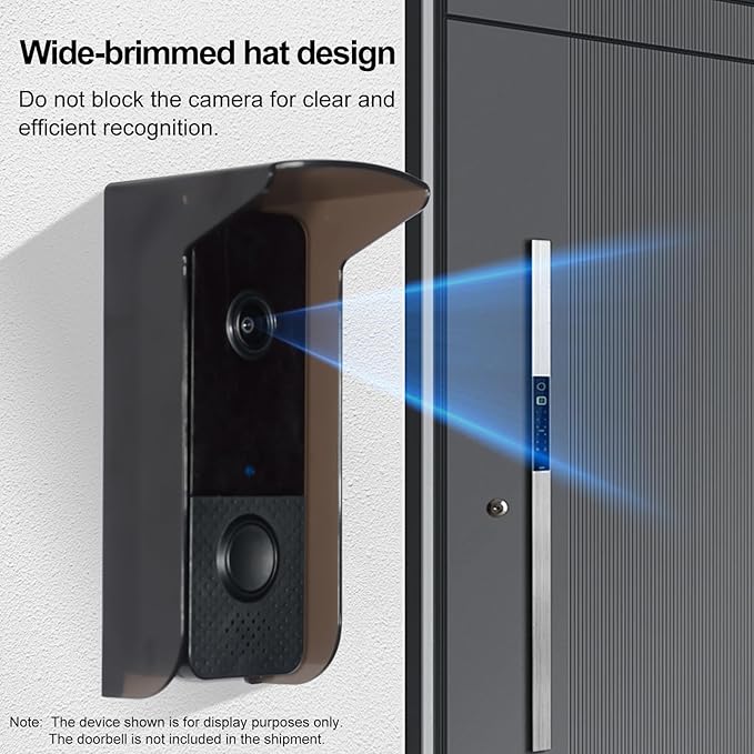 dgyezhao Glare Sun Shade Doorbell Rain Cover, Outdoor Plastic Camera - Image 6