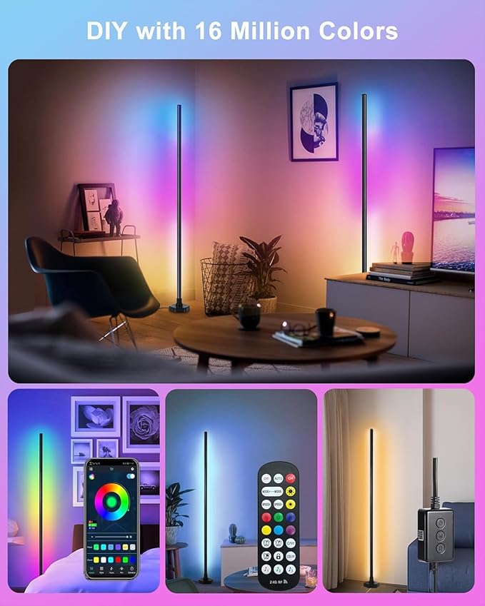 YTDRGB Corner Floor Lamp RGBW, LED Floor Lamp - Image 7