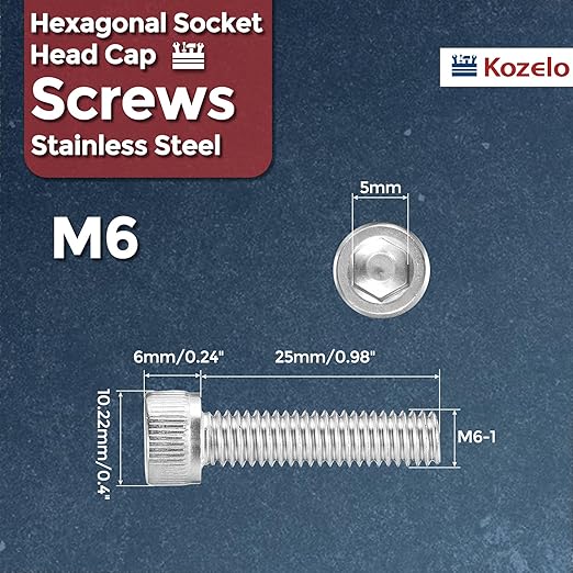 Kozelo 40pcs Socket Head Cap Screws - Image 2