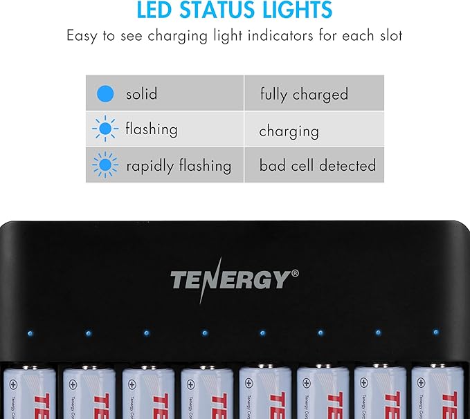 Tenergy TN477U 8-Bay Fast Charger - Image 5