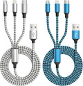 Firsting Multi Charging Cable, 3 in 1 Charging Cable Nylon Braided Universal by Firsting