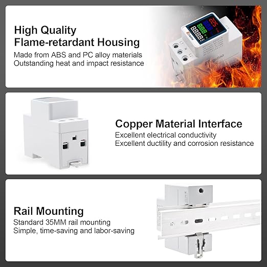 Exqutoo Multi-Function Energy Meter Color Digital Energy Meter - Image 3