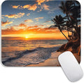 Armanza Square Mouse Pad Beach Sunset, Personalized Premium-Textured Custom by Armanza