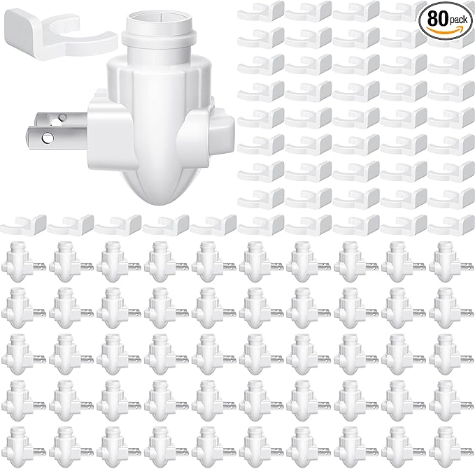 Tuanse 80 Sets Plug in Night Light Module White Night Light Base by Tuanse