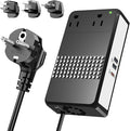 220V to 110V Voltage Converter, 600W AC Sockets Power Any American Appliances by Hyted