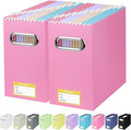 BALEINE File Organizer Box, Cardboard File Folder Organizer by BALEINE