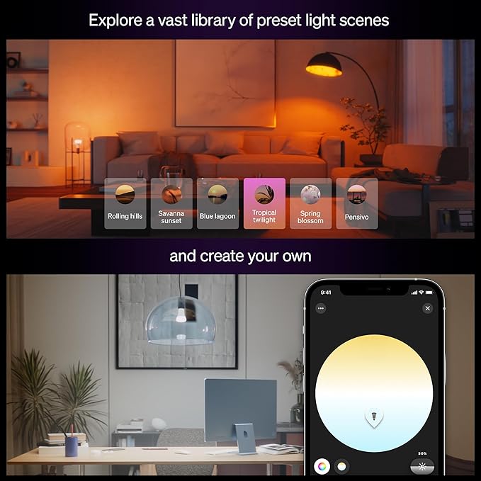 Philips Hue Smart LED A19 Bulb 1-Pack, E26 Base, Full Spectrum Light - Image 8
