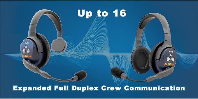 Eartec Ultralite PRO16-DR Dual Ear Add-On or Replacement Remote Headset - Image 2