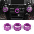 JeCar Air Conditioner Button Trim Cover Aluminum Alloy Knob Cover Fit by JeCar