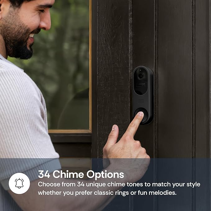 Luna Doorbell Camera Wireless, AI Human/Package Detection, Instant Alerts - Image 3