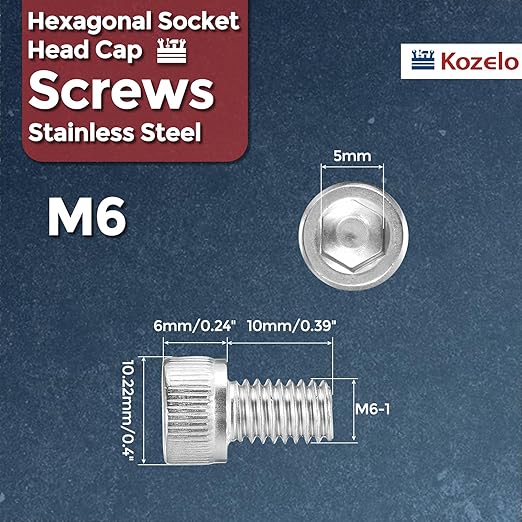 Kozelo 10pcs Socket Head Cap Screws - Image 2