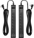 2 Pack Surge Protector Power Strip by Mifaso