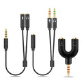 HIEbee 2 in 1 3.5mm Headphone Splitter Adapter Female to Male&Male to Female by Unknown
